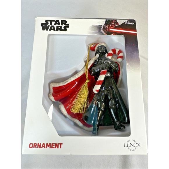 Lenox Other - Lenox Star Wars Darth Vader Santa Hat Candy Cane Christmas Ornament Porcelain